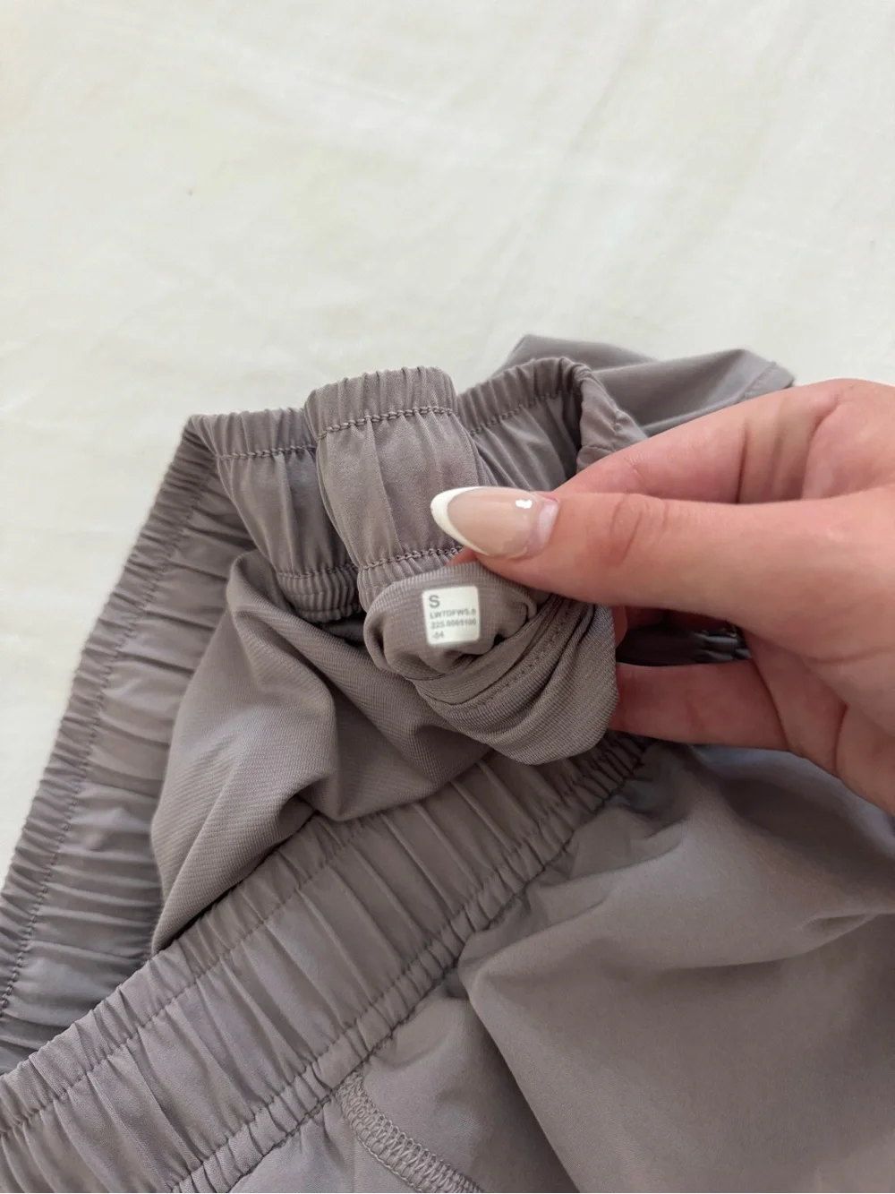 lululemon athletica Women's Running Shorts in Taupe Gray